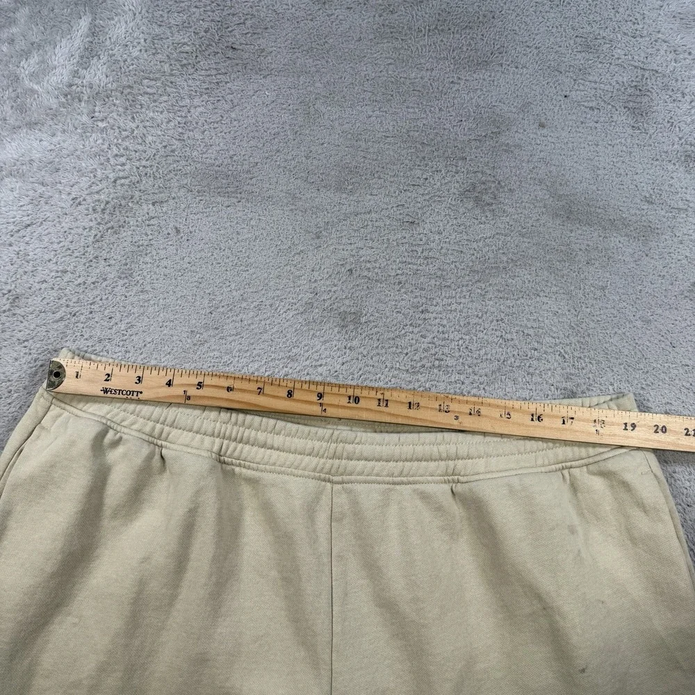 The North Face Sweatpants Mens 2XL Beige Fleece Drawstring Pocket Joggers